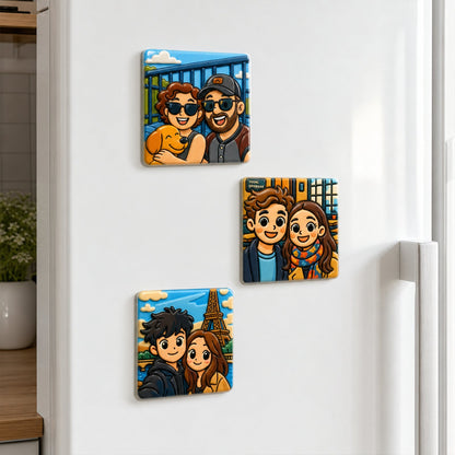 Personalized Travel Souvenir Pin - Custom 3D Relief Badge