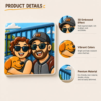 Personalized Travel Souvenir Pin - Custom 3D Relief Badge