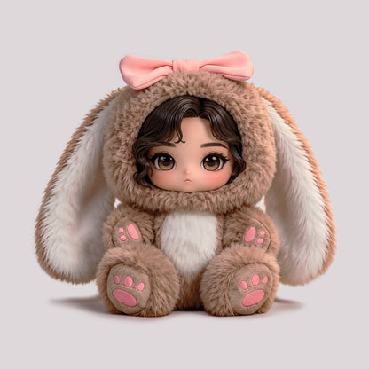 Custom Plush Doll From Your Photo - Personalized Stuffed Keepsake Gift With a Custom Face
