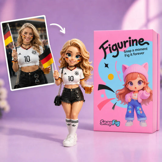 Germany National Team Custom 3D Figurine - Personalized Football Fan Gift From Photo