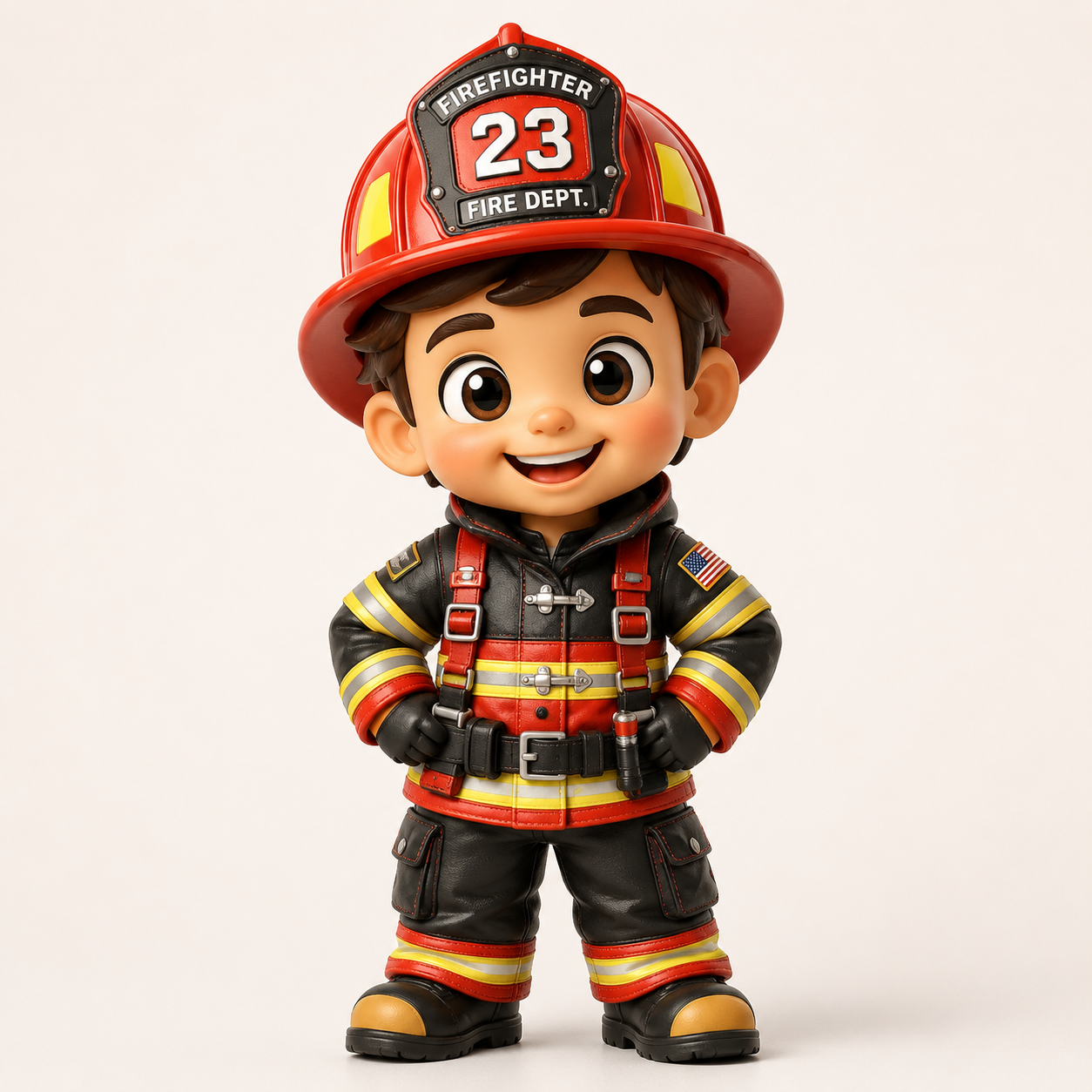 Personalized Firefighter Figurine - Custom Hero Gift From Photo